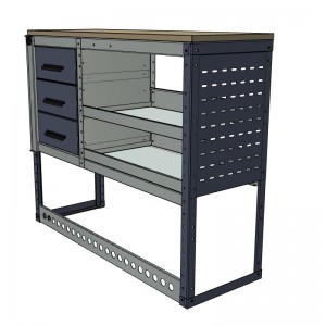Van Workbench / 2 Shelf / 3 Drawer Unit 1025h x 1250w 